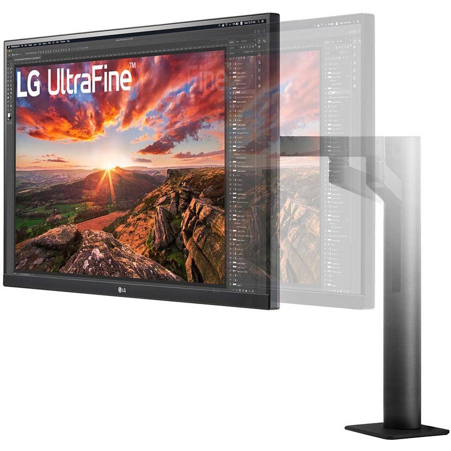 Lg Electronics 27Bn88U-B 27 Inch 1000:1 5Ms Ergo Ips Uhd 4K Ultrafine Hdmi/Displayport/ Usb3.0 Monitor W/ Speakers (Black Texture)