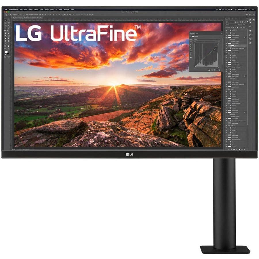 Lg Electronics 27Bn88U-B 27 Inch 1000:1 5Ms Ergo Ips Uhd 4K Ultrafine Hdmi/Displayport/ Usb3.0 Monitor W/ Speakers (Black Texture)