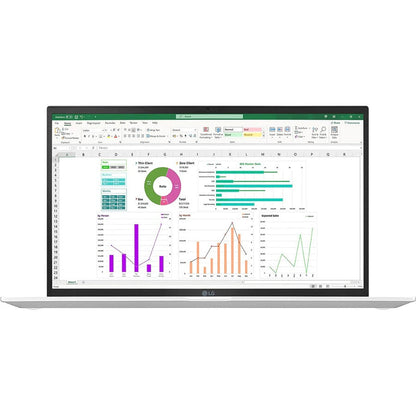 Lg Gram 17Zt90P-G.Ax33U1 17" Thin Client Notebook - Wqxga - 2560 X 1600 - Intel Core I3 11Th Gen I3-1115G4 3 Ghz - 8 Gb Total Ram - 256 Gb Ssd - Silver