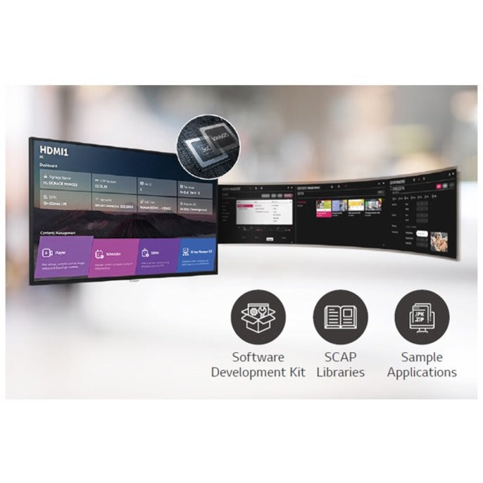 Lg Uh5F Digital Signage Flat Panel 139.7 Cm (55") Ips 500 Cd/M² 4K Ultra Hd Black Built-In Processor Web Os 24/7