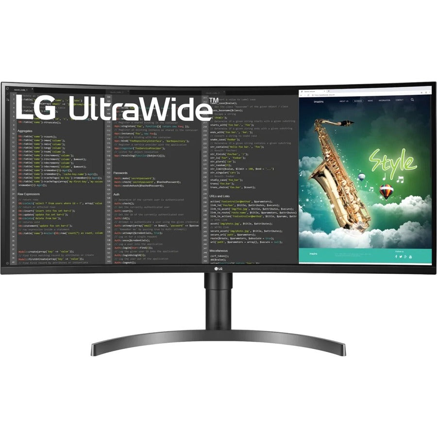 Lg Ultrawide 35Bn75Cn-B 35" Uw-Qhd Curved Screen Led Gaming Lcd Monitor - 21:9 - Textured Black, Black Hairline