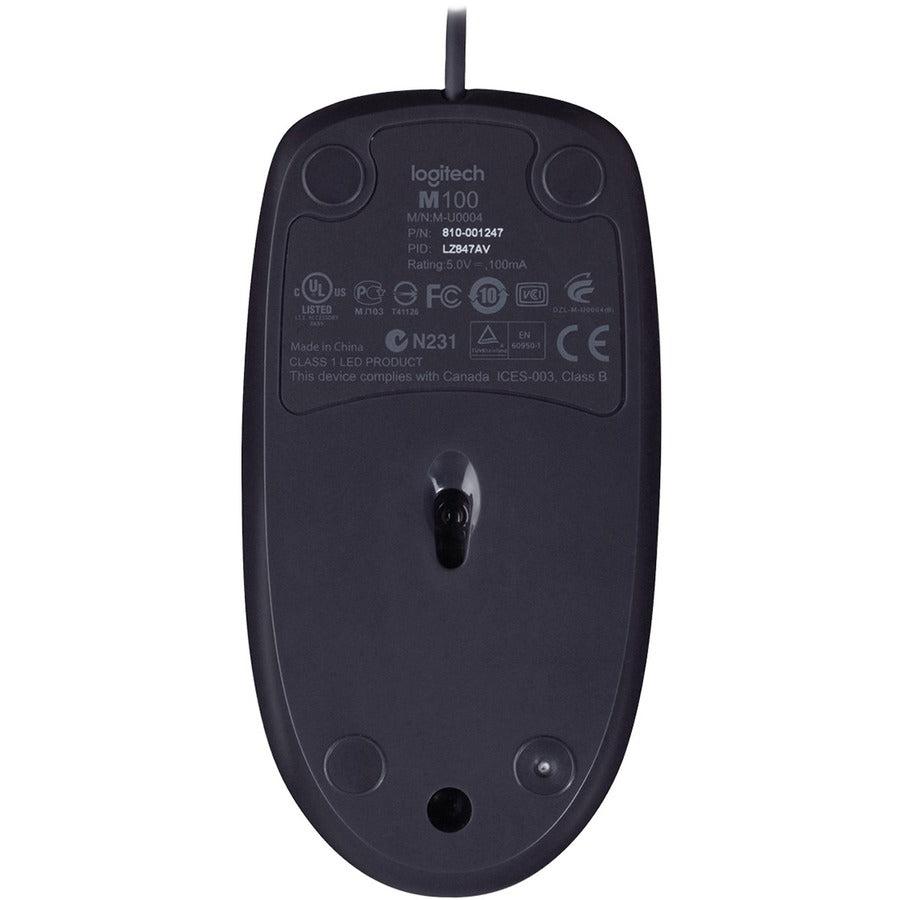 Logitech B110 Optical Usb Mouse Usb Type-A 800 Dpi