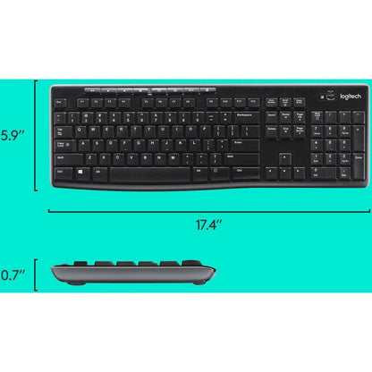 Logitech Desktop Mk270 Wireless Mouse & Keyboard Combo