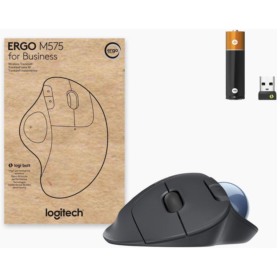 Logitech Ergo M575 Trackball For Business Mouse Right-Hand Rf Wireless+Bluetooth 4000 Dpi