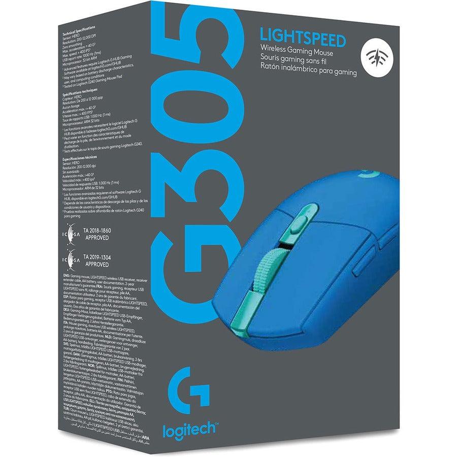 Logitech G G305 Mouse Ambidextrous Rf Wireless Optical 12000 Dpi