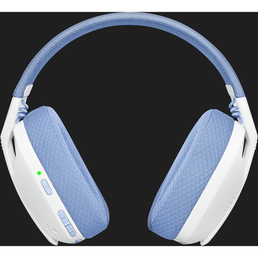Logitech G G435 Headset Wireless Head-Band Gaming Bluetooth Lilac, White