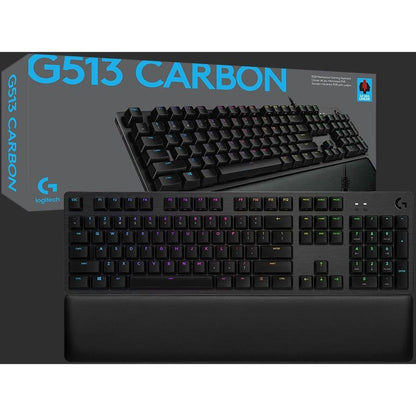 Logitech G G513 Carbon, Gx Red Keyboard Usb Qwerty English Black