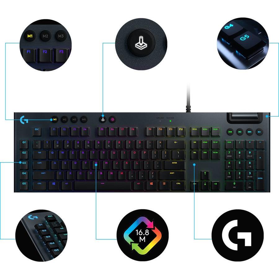 Logitech G G815 - Gl Tactile Keyboard Usb English Black