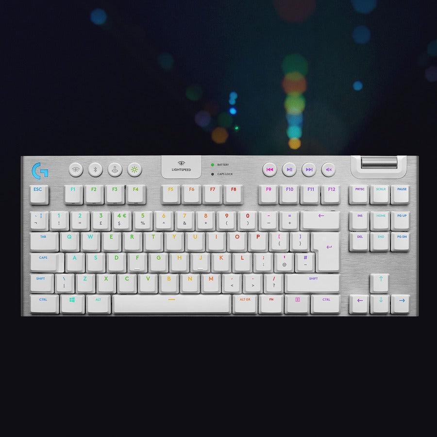 Logitech G G915 Tkl - Gl Tactile Keyboard Bluetooth Aluminium, White