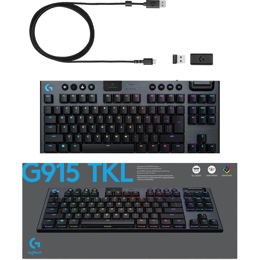 Logitech G G915 Tkl - Gl Tactile Keyboard Bluetooth Qwerty English Black