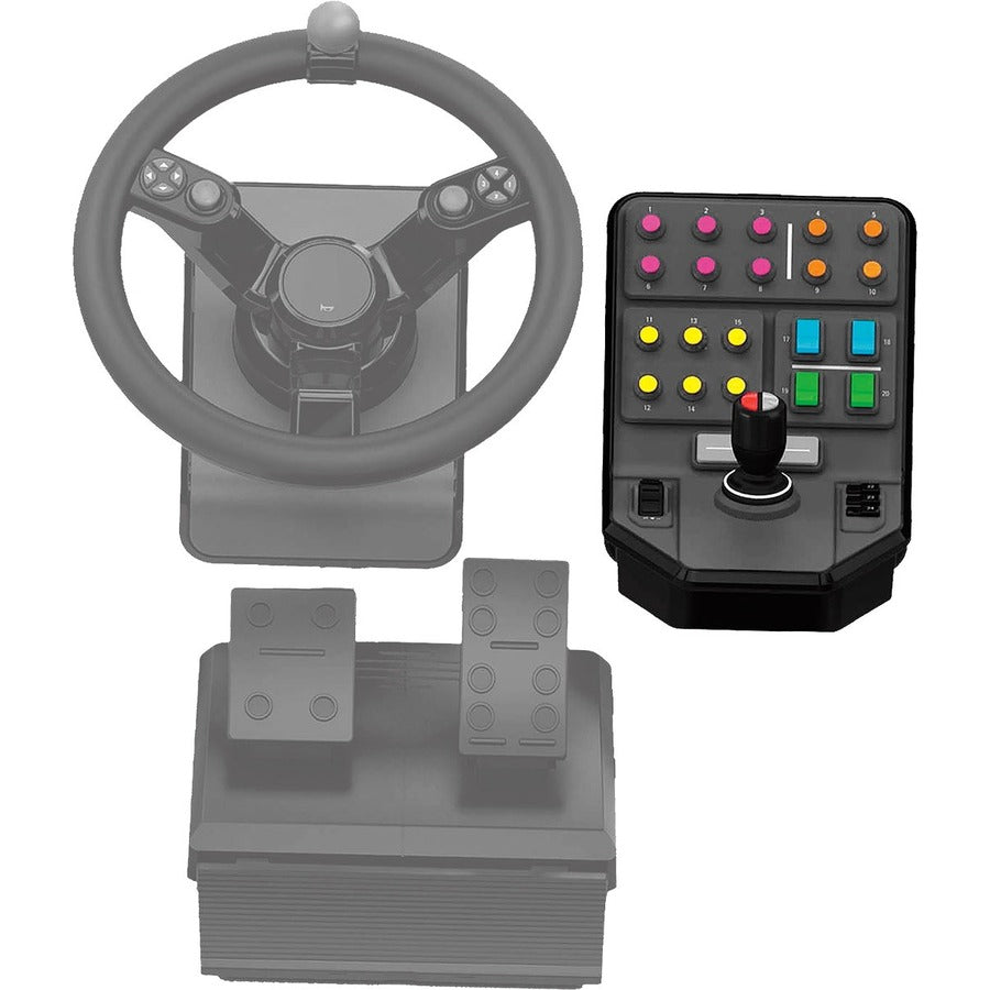 Logitech Heavy Equipment Side Panel - Joystick - Wired - For Pc