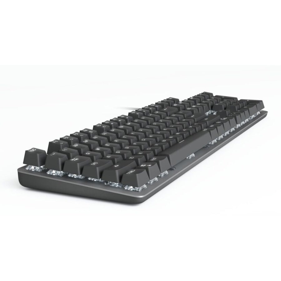 Logitech K845Ch Mechanical Illuminated Corded Aluminum Keyboard (Cherry Blue) - Brown Box