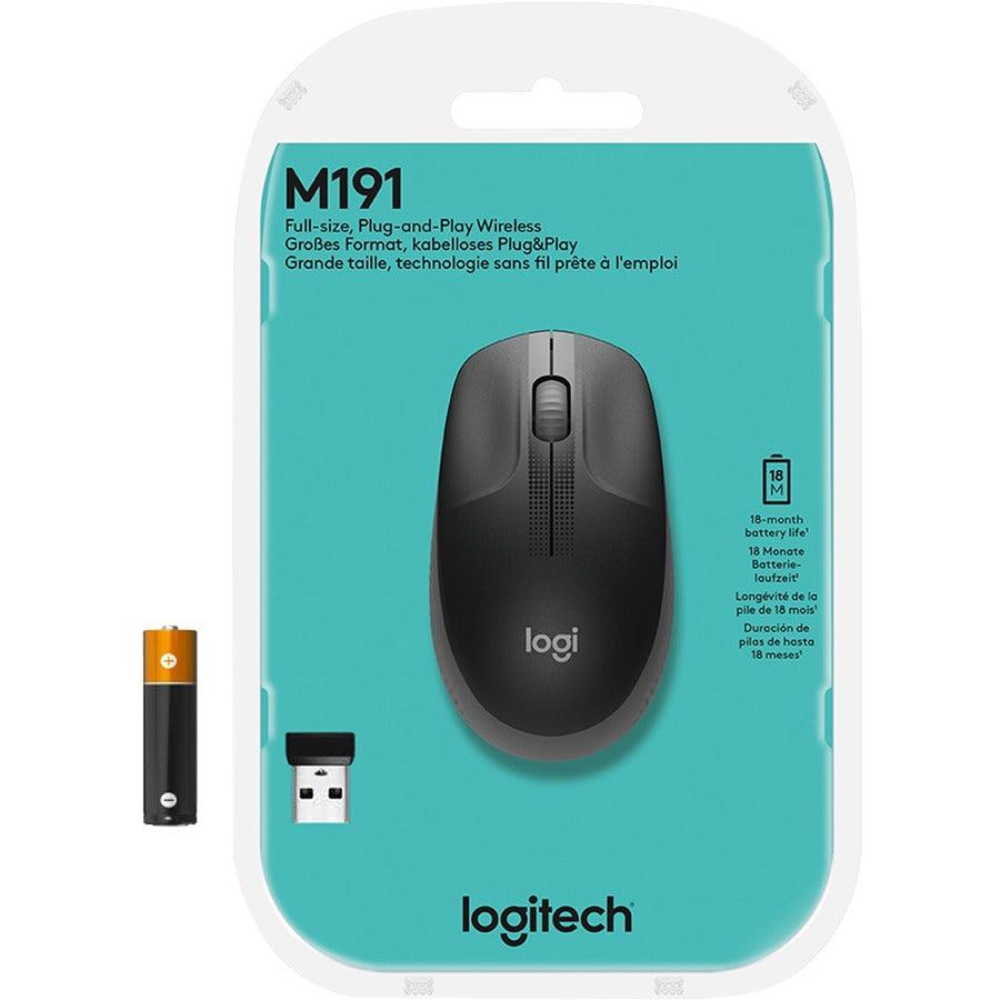 Logitech M190 Mouse Ambidextrous Rf Wireless Optical 1000 Dpi