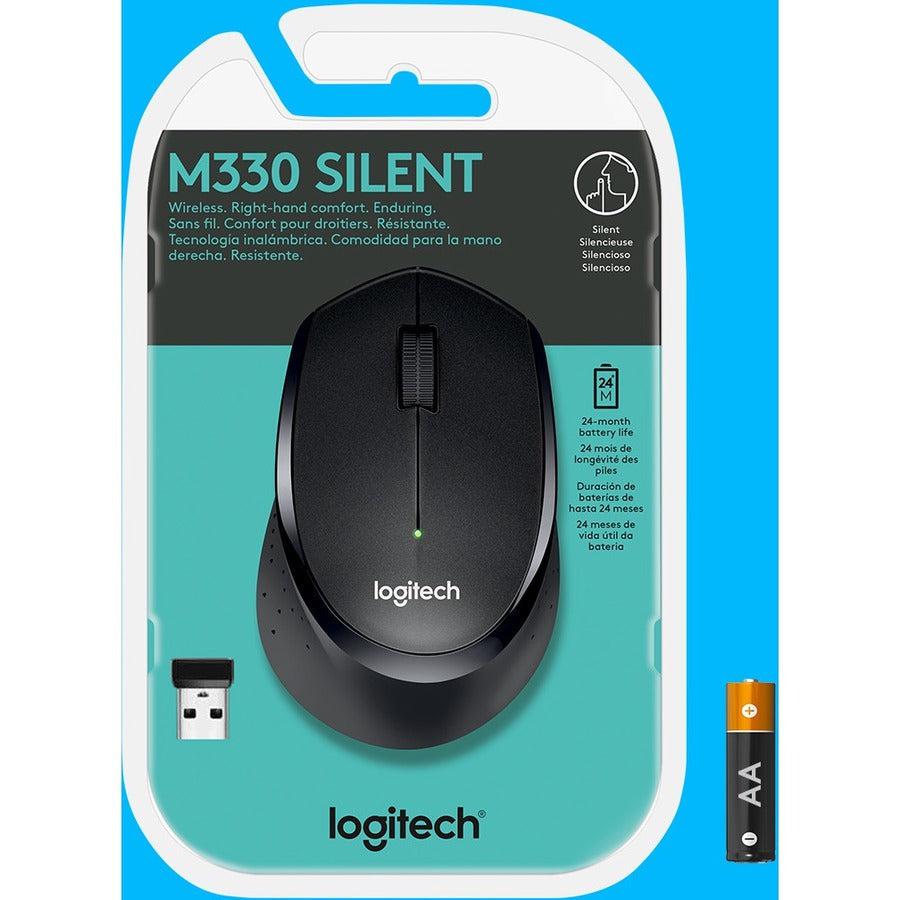 Logitech M330 Silent Plus Mouse Right-Hand Rf Wireless Optical 1000 Dpi