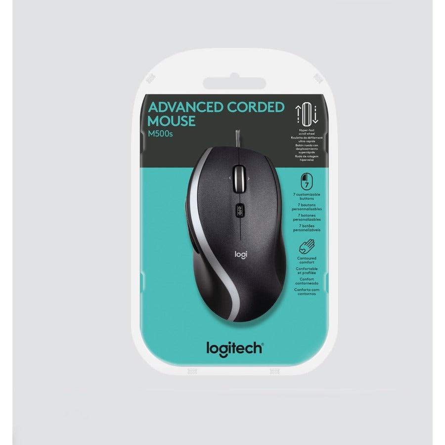 Logitech M500 Mouse Right-Hand Usb Type-A Opto-Mechanical 910-005783