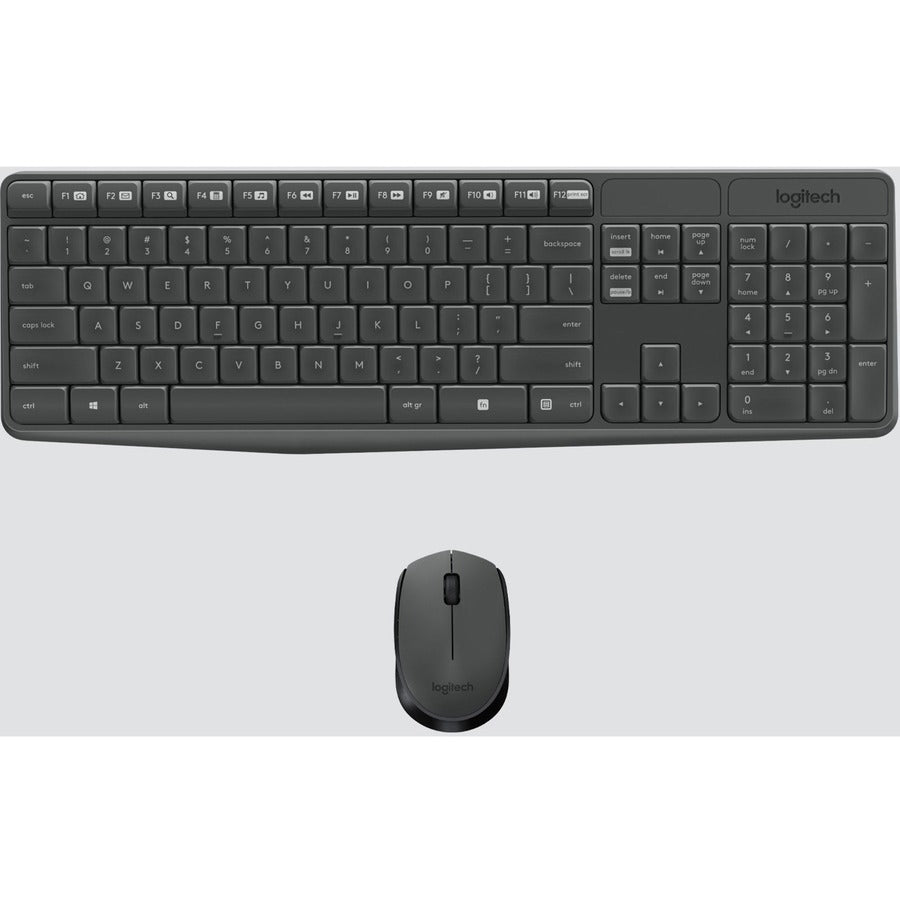 Logitech Mk235 Keyboard Rf Wireless Qwerty Grey