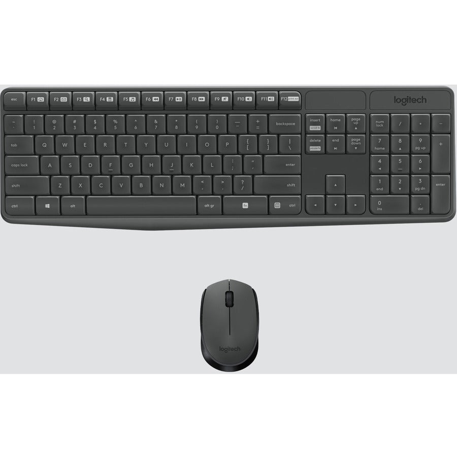 Logitech Mk235 Keyboard Rf Wireless Qwerty Grey 920-007897