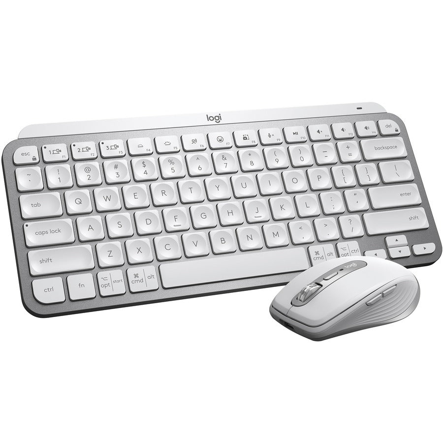 Logitech Mx Keys Mini Keyboard Rf Wireless + Bluetooth Qwerty Us English Aluminium, White