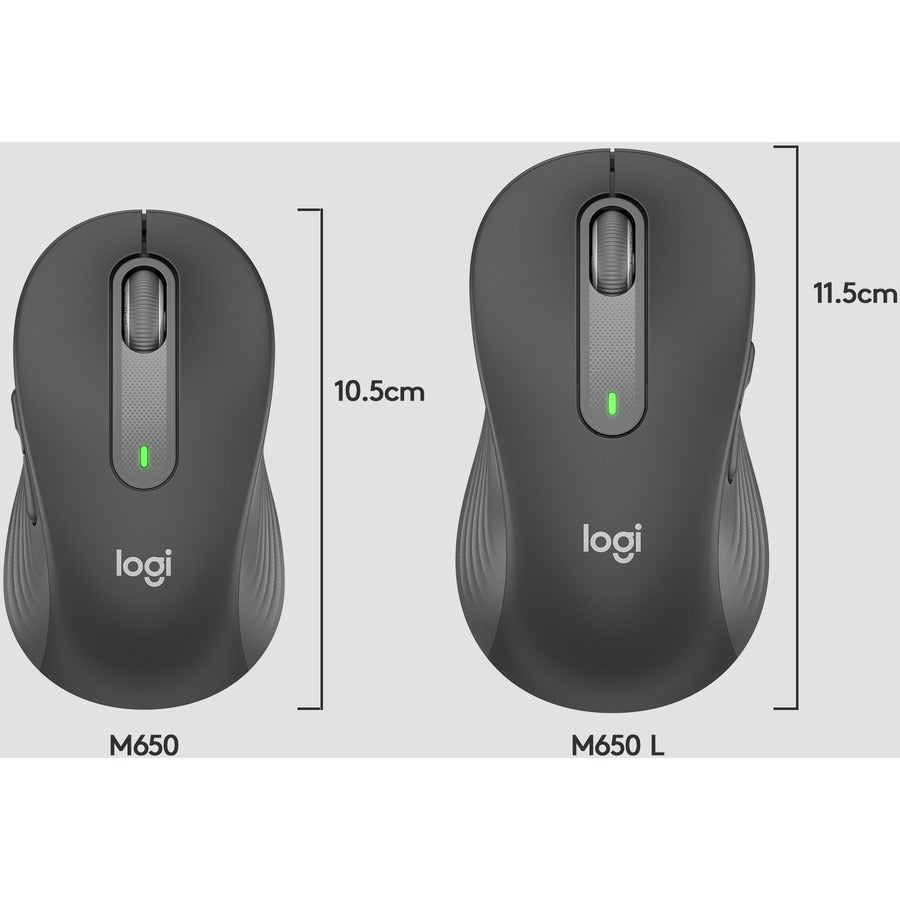 Logitech Signature M650 Mouse Right-Hand Rf Wireless+Bluetooth Optical 2000 Dpi