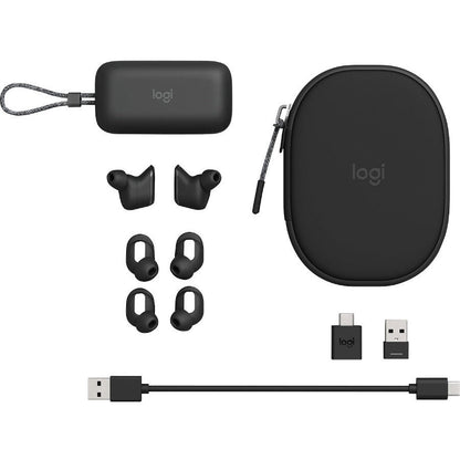 Logitech Zone True Wireless Headset In-Ear Office/Call Center Bluetooth Graphite