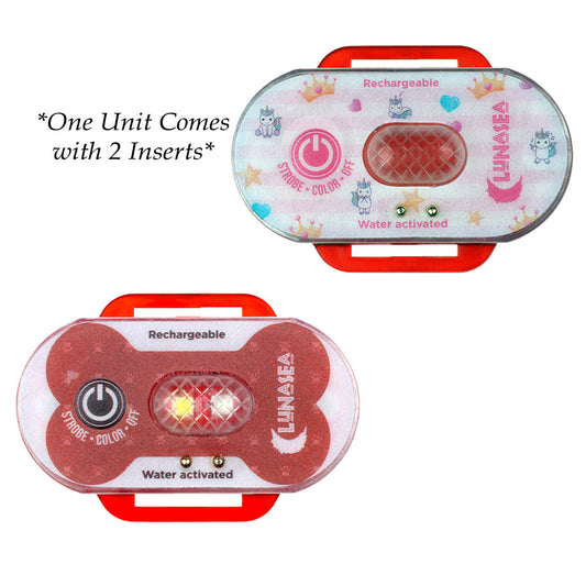 Lunasea Child/Pet Safety Water Activated Strobe Light - Red Case