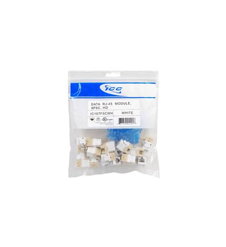 MODULE- CAT 5e- HD- 25 PK- WHITE ICC-IC107F5CWH