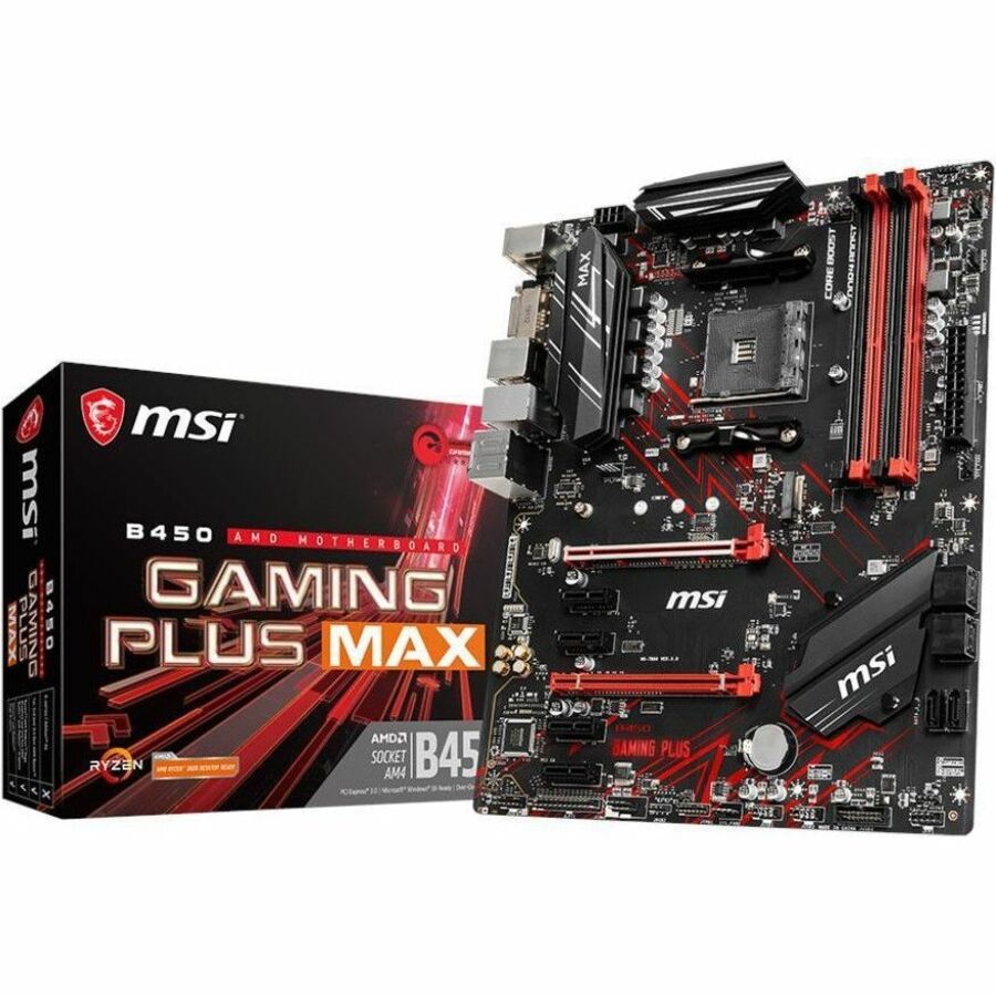 MSI B450 GAMING PLUS MAX Gaming Desktop Motherboard - AMD B450 Chipset - Socket AM4 - ATX