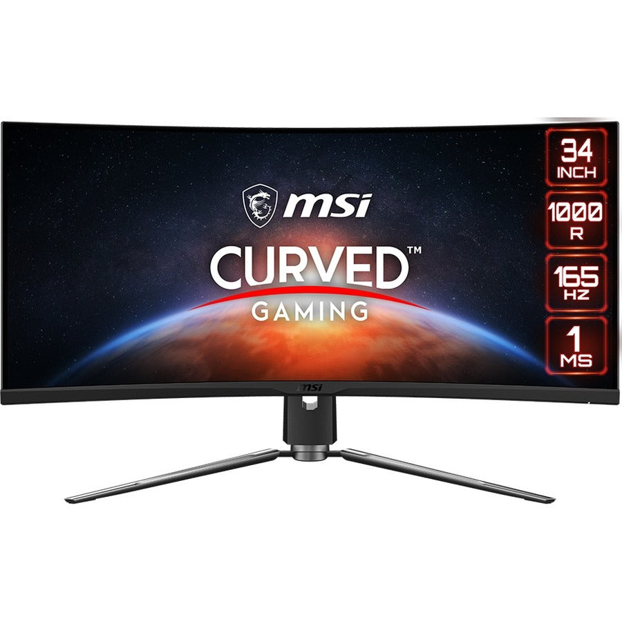 MSI MPG ARTYMIS 343CQR 34" Class UW-QHD Curved Screen Gaming LCD Monitor - 21:9 - 34"