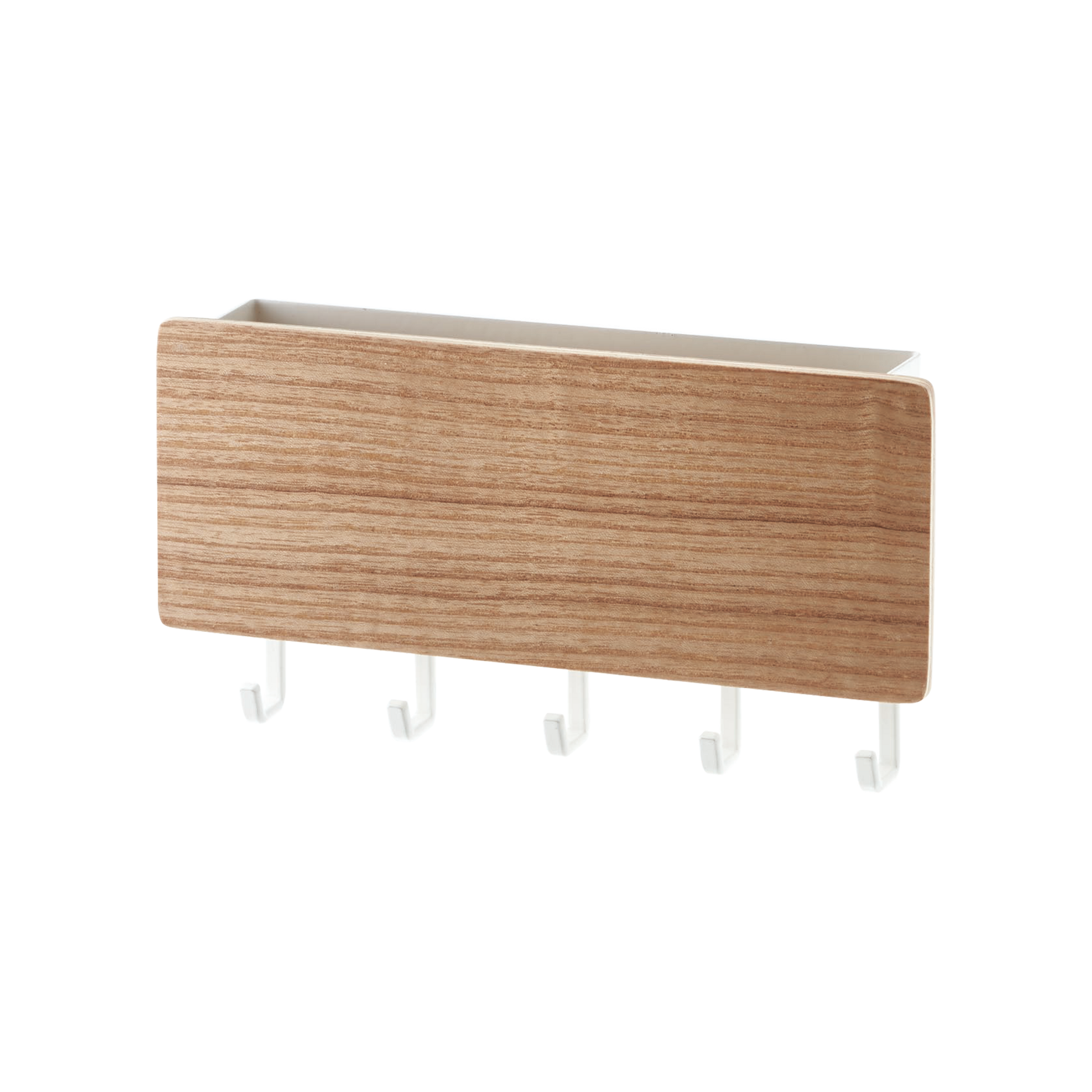 Magnetic Key Rack - Steel + Wood