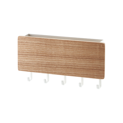 Magnetic Key Rack - Steel + Wood