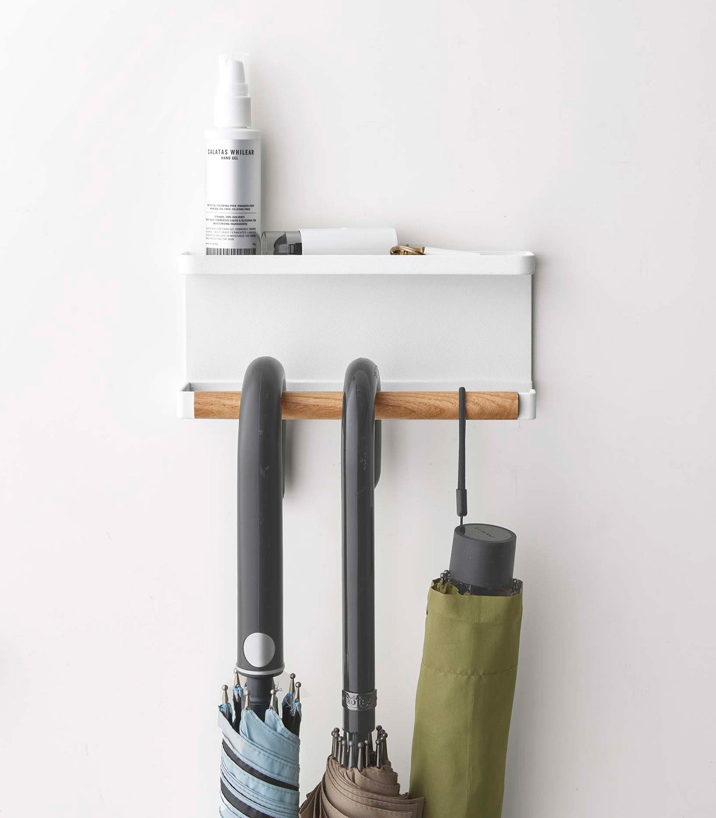 Magnetic Umbrella Holder - Steel + Wood