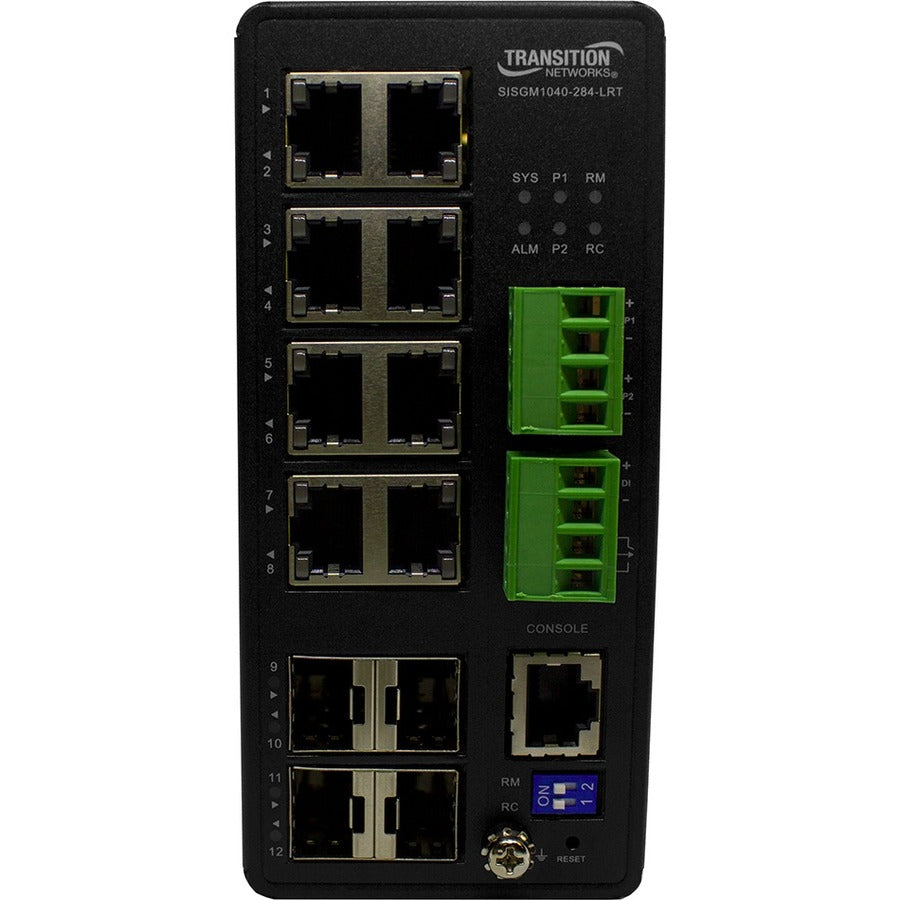 Managed Hardened Switch 8,10/100/1000Base-T 4 100/1000 Sfp