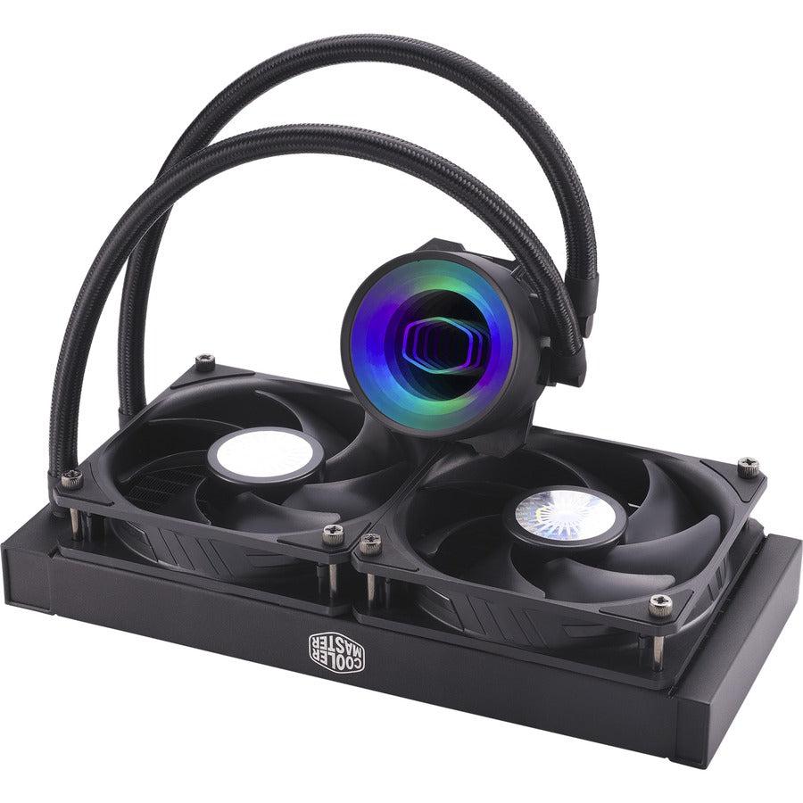 Masterliquid Ml240 Mirror Argb Close-Loop Aio Cpu Liquid Cooler, Mirror Argb Pump, 240 Radiator,