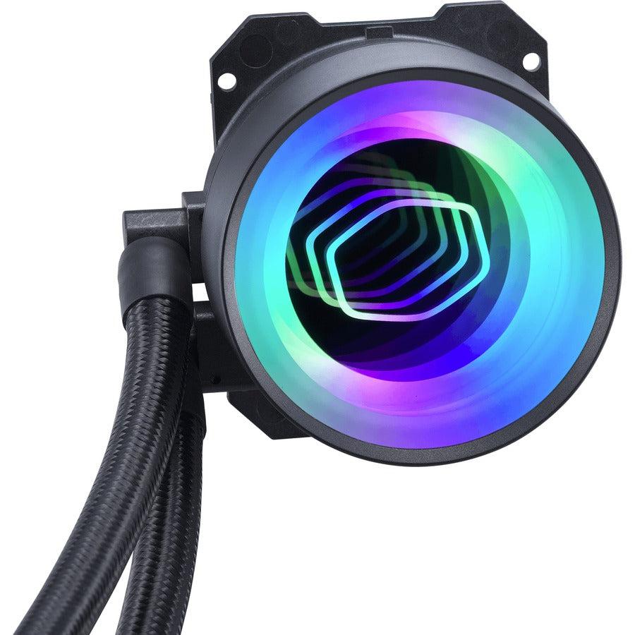 Masterliquid Ml240 Mirror Argb Close-Loop Aio Cpu Liquid Cooler, Mirror Argb Pump, 240 Radiator,