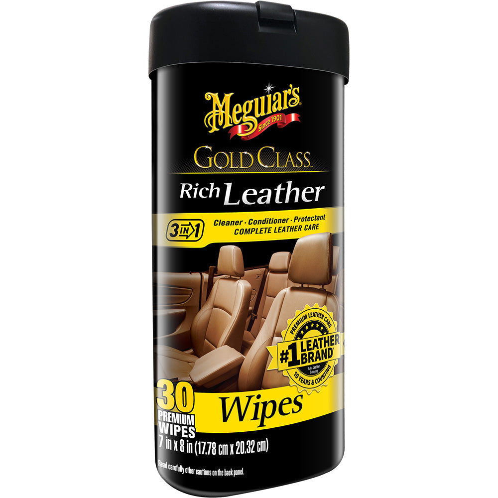 Meguiar&#39;s Gold Class&trade; Rich Leather Cleaner &amp; Conditioner Wipes