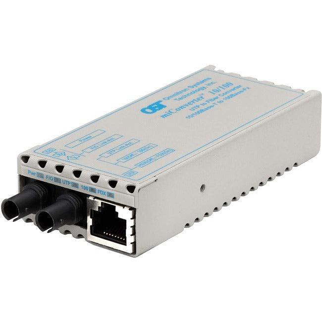 Miconverter 10/100 Ethernet Fiber Media Converter Rj45 St Single-Mode 30Km 1101-1-2