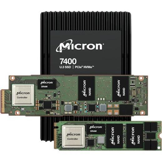 Micron 7400 PRO 1.92 TB Solid State Drive - M.2 22110 Internal - PCI Express NVMe (PCI Express NVMe 4.0 x4) - Read Intensive - TAA Compliant