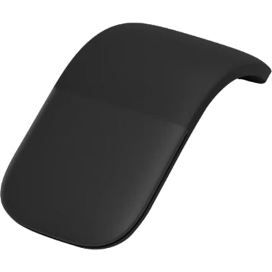 Microsoft Arc Mouse (Black) - BlueTrack - Wireless - Bluetooth - 2.40 GHz - Black - 1000