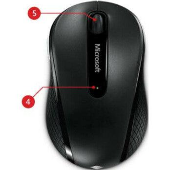 Microsoft Wireless Mobile 4000 Mouse Ambidextrous Rf Wireless Bluetrack