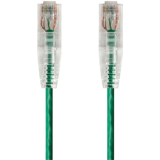 Monoprice Slimrun Cat6 28Awg Utp Ethernet Network Cable, 5Ft Green