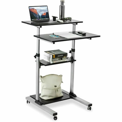 Mount-It! Height Adjustable Rolling Stand up Desk