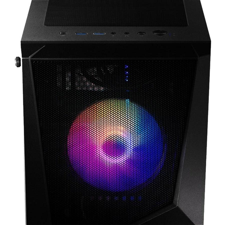 Msi Codex R 11Tg-031Us Gaming Desktop Computer - Intel Core I5 11Th Gen I5-11400F Hexa-Core (6 Core) 2.60 Ghz - 16 Gb Ram Ddr4 Sdram - 1 Tb Hdd - 512 Gb M.2 Pci Express Nvme Ssd - Black