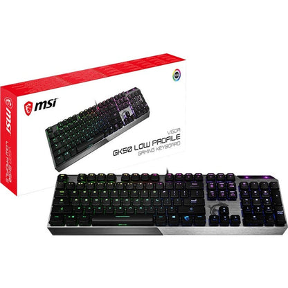 Msi Vigor Gk50 Low Profile Gaming Keyboard VIGOR GK50 LOW PROFILE