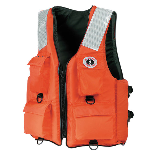 Mustang 4-Pocket Flotation Vest - Orange - Large