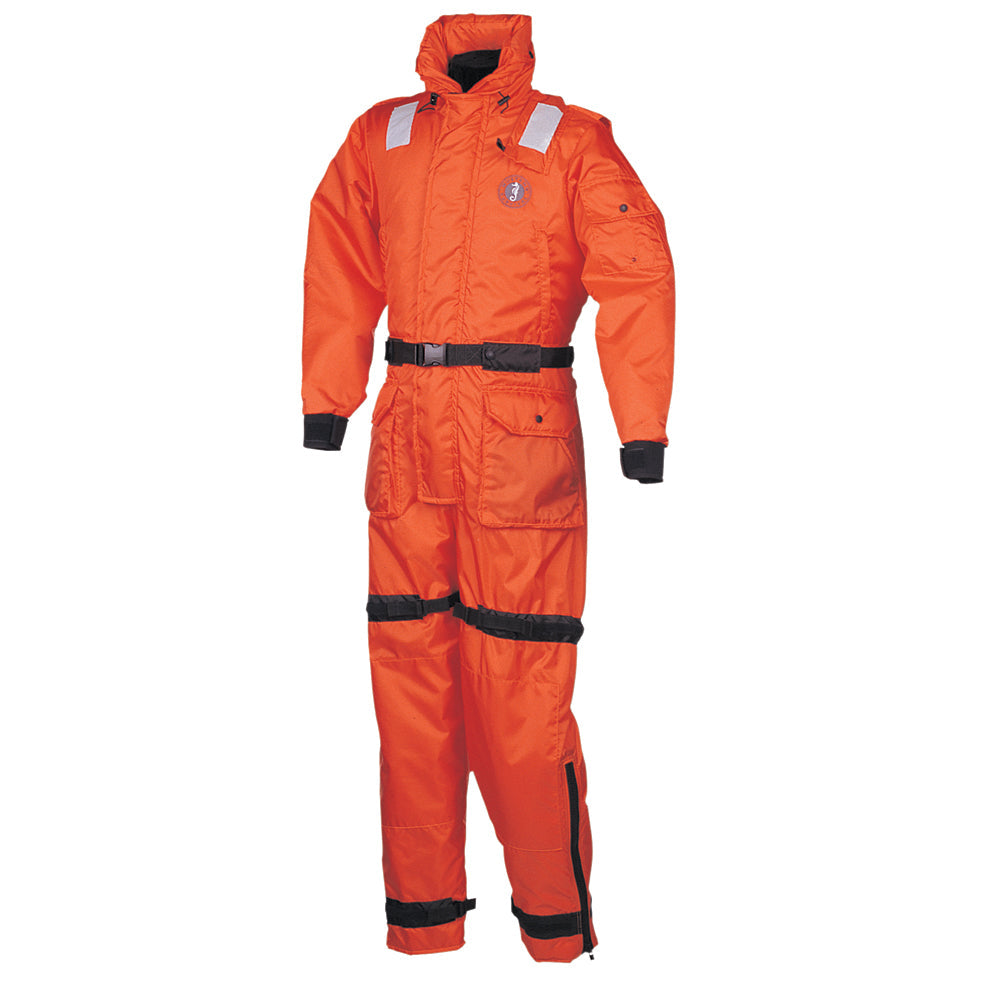 Mustang Deluxe Anti-Exposure Coverall &amp; Work Suit - Orange - Medium