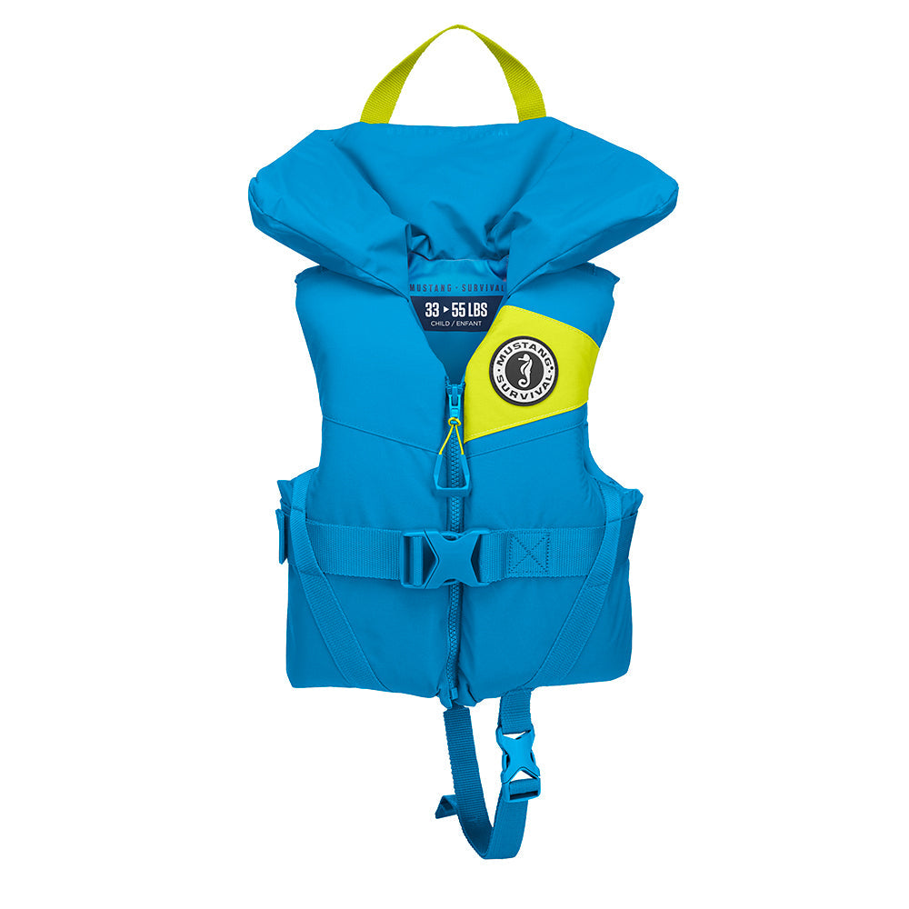 Mustang Lil&#39; Legends Child Foam Vest - Azure Blue