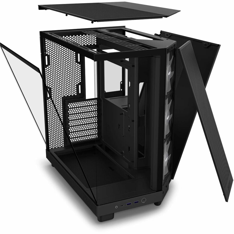 NZXT H6 Flow Compact Dual-Chamber Mid-Tower Airflow Case CC-H61FB-01 –  TeciSoft