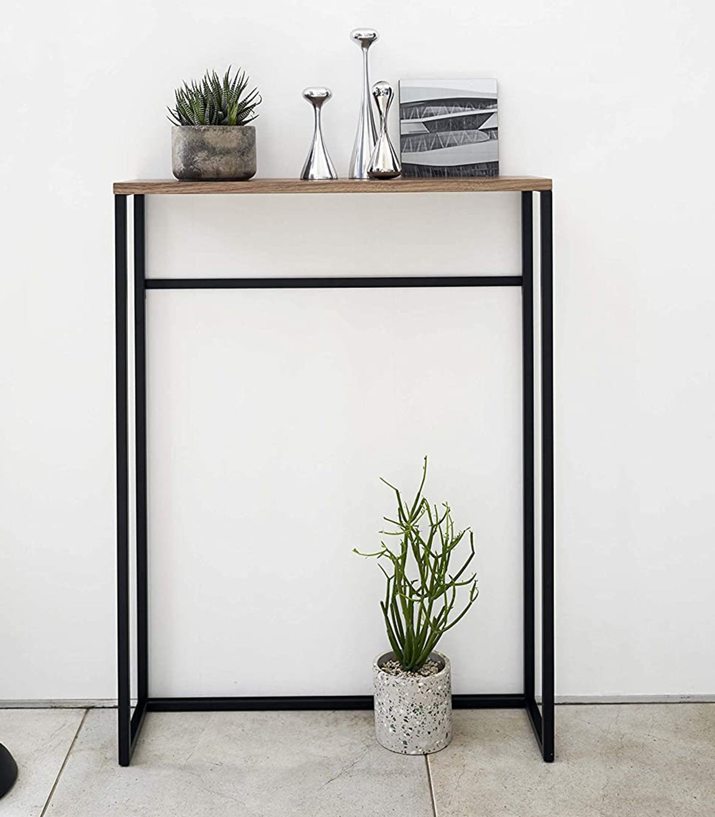 Narrow Entryway Console Table (32" H) - Steel