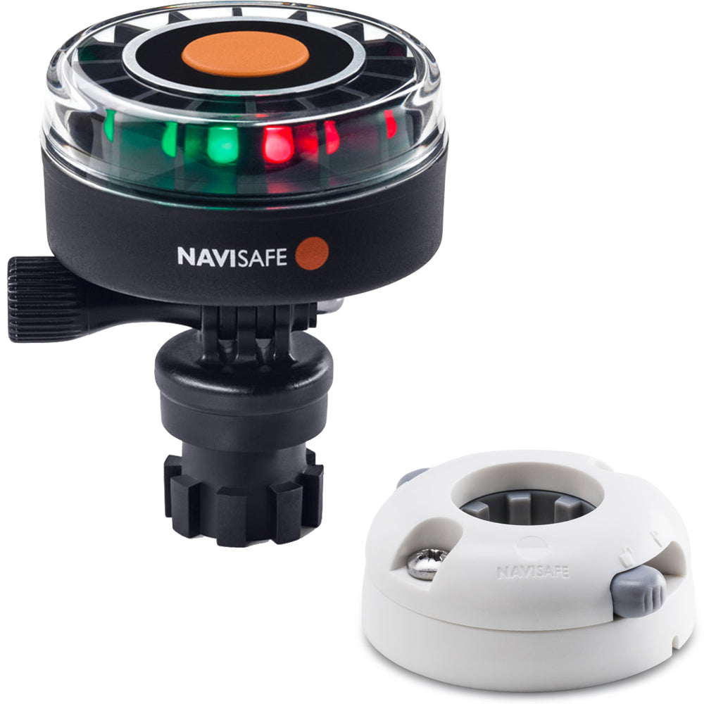 Navisafe Navilight 2NM Tricolor w/Navimount Base &amp; Horizontal Mount - White