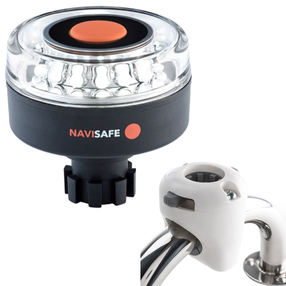 Navisafe Navilight 360&deg; 2NM w/Navibolt Base &amp; Rail Mount - White